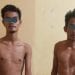 Dua tersangka pelaku pencurian di Labusel yang diringkus polisi.