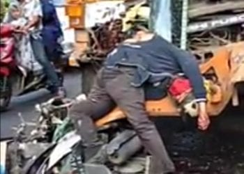 Tabrakan dengan Tronton, Warga Medan Tewas di Sei Dadap Asahan