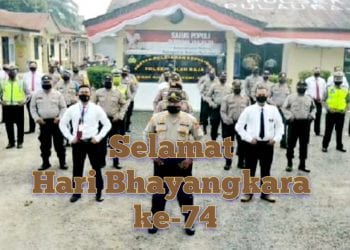 Mapolres Asahan Dibanjiri Karangan Bunga Selamat Hari Bhayangkara, Kapolsek Pulau Raja: Bukti Cinta Warga ke Kepolisian