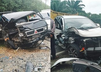 Mobil Pickup L300 Kontra Toyota Rush, 3 Orang Luka-luka