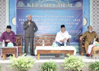 Bersilaturrahim ke Pondok Pesantren Darul Hikmah, Bupati Asahan Beri Kuliah Umum