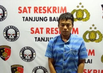 Ini Wajah Tersangka Pembongkar Kantor Lurah Selat Lancang Tanjungbalai