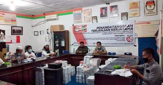 KPU Labura dan Dinas Kesehatan Lakukan Kerja Sama