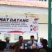 (Richad Silaban/taslabnews) Ketua KPU Labuhanbatu Utara Heriamsyah Simanjuntak didampingi James Ambarita memberikan sosialisai GKS