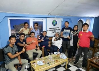 Sambangi Sekretariat IWO, Senator DPD RI Motivasi Awak Media Online