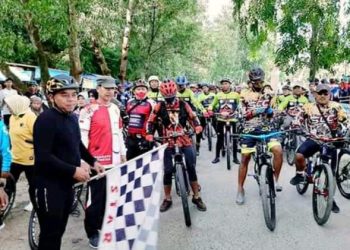 Minggu Sehat, Bupati Labuhanbatu Lepas dan Ikuti Fun Bike Bersama Ratusan Goweser