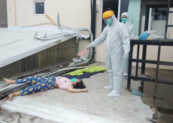 Diduga Stress Idap Covid-19, Wanita ini Bunuh Diri Lompat dari Gedung Rumah Sakit