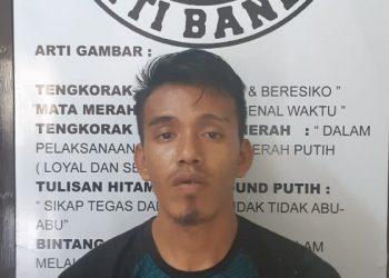 Tersangka pembobol rumah di Asahan yang diringkus polisi.