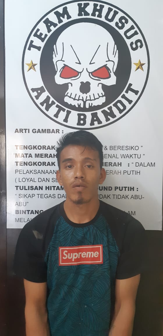 Tersangka pembobol rumah di Asahan yang diringkus polisi.