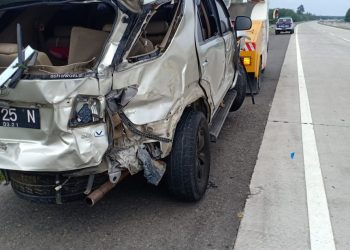 Pecah Ban di Tol Kualanamu-Tebing Tinggi, Bayi 2 Bulan Penumpang Fortuner Tewas, 2 Luka-luka