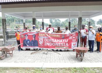 Pemkab dan Polres Asahan Gotong Royong Massal di Danau Teratai