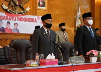 Dengar Pidato Presiden, Bupati Asahan Hadiri Rapat Paripurna DPRD