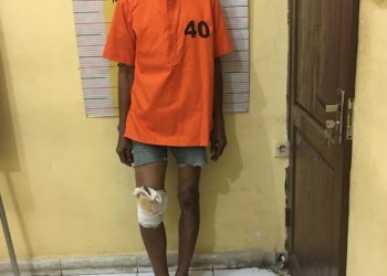 Kaki Pengedar Sabu Ini Ditembak