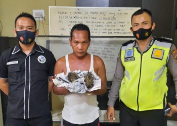 Simpan Ganja di Celana Dalam, Dudi Diringkus Sat Lantas Polres Tanjungbalai