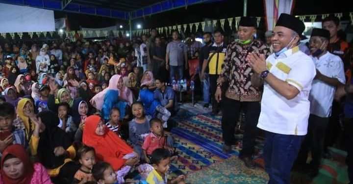 Bupati Labuhanbatu, H Andi Suhaimi Dalimunthe ST MT saat memberikan sambutannya.