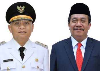 Bupati Asahan Surya dan Sekda Taufik ZA