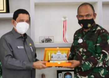 Letkol laut (P) Dafris Msc Ms Suan kunjungi Pjs Bupati Labuhanbatu