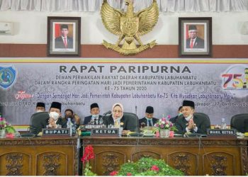 Hari Jadi Ke-75 Pemkab Labuhanbatu, Pjs Bupati dan DPRD Gelar Rapat Paripurna