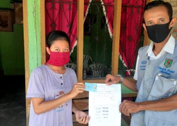 Program SiTogap, Disdukcapil Asahan Antarkan KTP-El Ke Warga