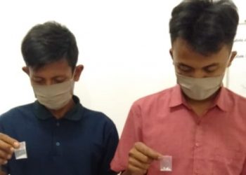 Ketauan Nikmati Sabu di dalam Bengkel Sepedamotor, Dandi dan Jenny Nginap di Sel Polisi