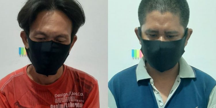 Tersangka Erik Salim dan Ahmad