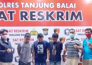 Dalam Satu Hari, Sat Reskrim Polres Tanjungbalai Bekuk 3 Tersangka Curat