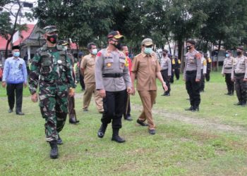Antisipasi Bencana, Kapolres Pematangsiantar Gelar Apel Gabungan Kesiapsiagaan Penanggulangan Bencana