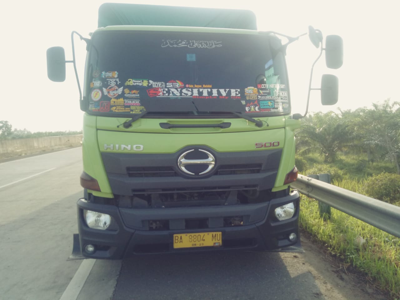 Kondisi truk yang kecelakaan