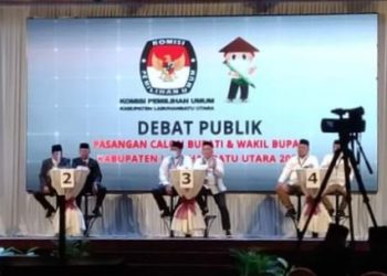 KPU Labuhanbatu Utara Gelar Debat Publik Paslon