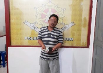 Tersangka yang diringkus polisi
