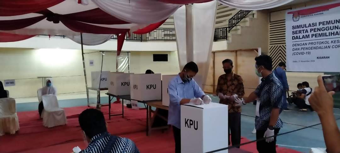 Simulasi pilkada yang digelar KPU