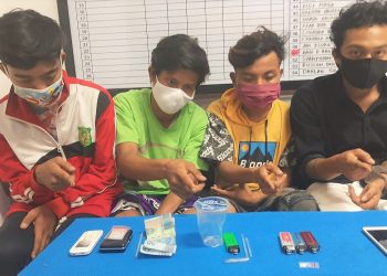 Gagal Nikmati Sabu, 4 Warga Siantar Harus Meringkuk di Penjara