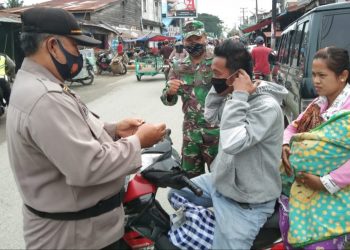 Tekan Penyebaran Covid-19, Forkopincam Air Joman Gelar Operasi Yustisi 