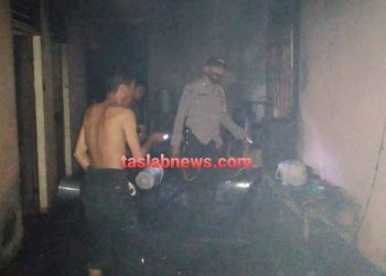 Saat Tidur Lelap, Rumah Warga di Asahan Terbakar