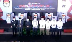 Debat Publik Terakhir Calon Bupati dan Wakil Bupati Labuhanbatu Utara Digelar di Sibolga