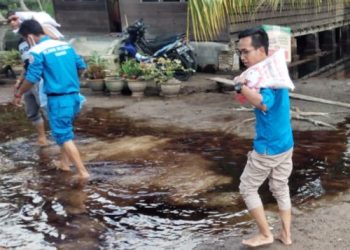 PMA Salurkan Bantuan ke Warga di Asahan yang Terdampak Banjir