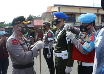 Operasi Lilin Toba 2020, Polres Pematangsiantar Kedepankan Protokol Kesehatan Cegah Penyebaran Covid-19