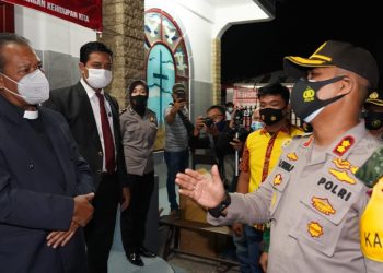 Kapolres dan Walikota Tanjungbalai Tinjau Gereja yang Rayakan Natal