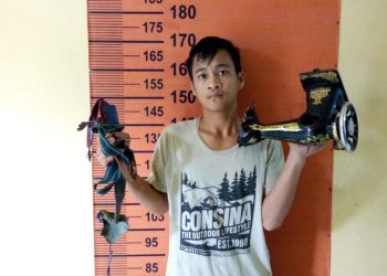 Tersangka yang diringkus polisi