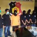 Para tersangka saat di kantor polisi