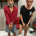 Dua tersangka pelaku begal yang ditangkap polisi.
