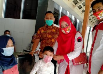 TMP Asahan Salurkan Masker dan APD ke RS HAMS Kisaran di HUT ke-48 PDIP