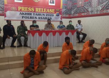 Pers rilis pengungkapan kasus selama tahun 2020