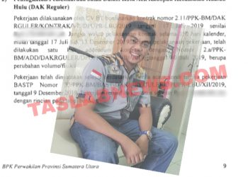 Hasil temuan BPK atas pengerjaan proyek jalan di PUPR Labura, insert Khairul Anhar Harahap