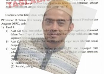 Bukti tunjangan reses 45 anggota DPRD Asahan yang tak sesuai aturan