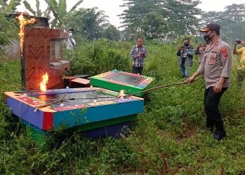 8 Mesin Jackpot dan 2 Tembak Ikan Dibakar