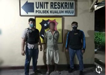 (Richad Silaban/taslabnews) RKS dan barang bukti diamankan Tim Unit Reskrim Polsek Kualuh Hulu