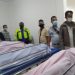 Jenazah para korban saat dievakuasi ke rumah sakit.