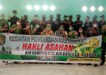 Aksi Peduli HAKLI Asahan, Semprotkan Desinfektan di Rumah Ibadah di Desa Air Genting