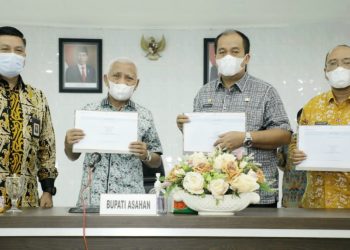 Bupati Asahan dan Wakil Lapor SPT Tahunan Melalui Aplikasi e-Filling